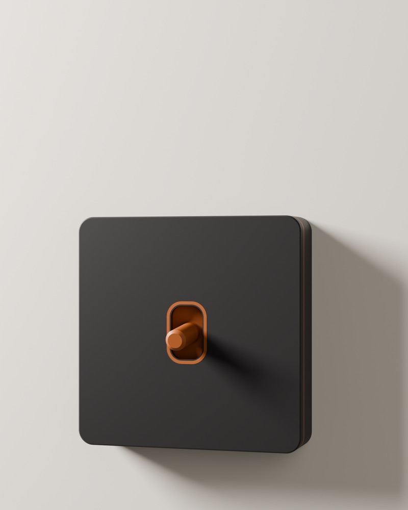 The same cover with a toggle knob